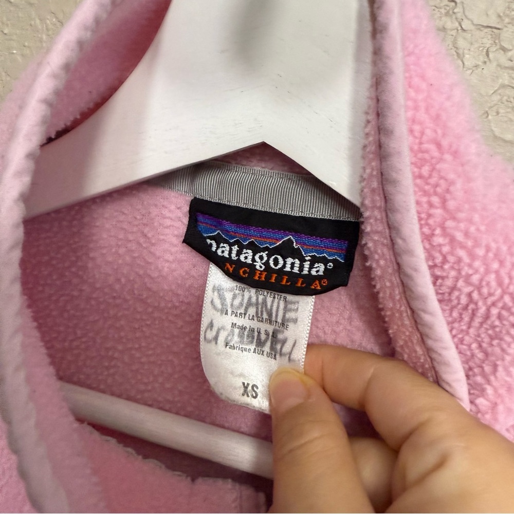 Very RARE Patagonia Pink Synchilla Fleece women sz S pullover sweater USA made - Picture 3 of 9